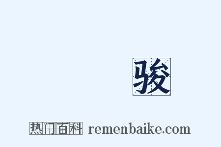 驌驦骏是什么意思的图片